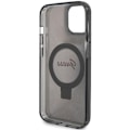 Miniatyrbild 7 av 8: Guess iPhone 15/14 Plus Mobilskal Magsafe Ringställ Script Glitter - Svart Svart