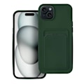 Miniatyrbild 1 av 7: iPhone 15 Plus Mobilskal Korthållare - Grön