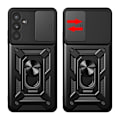 Miniatyrbild 2 av 2: Galaxy M14 Mobilskal Hybrid Armor Camshield - Svart Svart