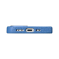 Miniatyrbild 10 av 11: iCarer iPhone 14 Pro Skal Magsafe Äkta Läder Litchi Premium - Ljusblå