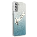 Miniatyrbild 4 av 8: Guess Skal Galaxy S21 Plus Glitter Gradient Script - Blå Blå