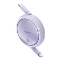Miniatyrbild 2 av 9: Baseus Retractable Free2Draw Mini USB-C - USB-C 100W 1m - Lila