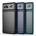 Miniatyrbild 6 av 6: Thunder Twill Texture Skal Google Pixel 6 - Blå Blå