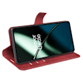 Miniatyrbild 5 av 9: OnePlus 11 5G Plånboksfodral Calf Texture Flip - Röd