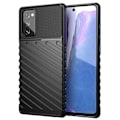 Miniatyrbild 1 av 9: Thunder Twill Texture Skal Till Galaxy Note 20 - Svart Svart