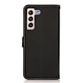 Miniatyrbild 3 av 8: KHAZNEH Galaxy S23 Plus Plånboksfodral Äkta Läder RFID - Svart Svart