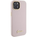 Miniatyrbild 4 av 8: Guess iPhone 15 Pro Max Mobilskal Silikon Script Metal Logo