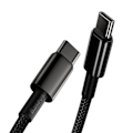 Miniatyrbild 4 av 5: Baseus USB-C till USB-C kabel 100W 5 A 1m Svart Svart
