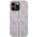 Miniatyrbild 3 av 8: Guess iPhone 13 Pro Max Mobilskal MagSafe Printed Stripes - Rosa