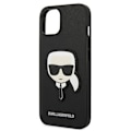 Miniatyrbild 4 av 6: Karl Lagerfeld iPhone 14 Plus Skal Saffiano Karl`s Head Patch - Svart Svart