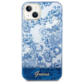 Miniatyrbild 3 av 8: GUESS iPhone 14 Plus Skal Porcelain Collection - Blå