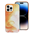 Miniatyrbild 1 av 7: iPhone 14 Pro Max Magsafe Mobilskal Läder - Orange Splash