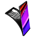 Miniatyrbild 4 av 5: SPIGEN Rugged Armor mobilskal Galaxy Note 10+ Plus Matte Svart Svart