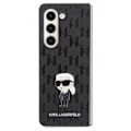 Miniatyrbild 2 av 7: Karl Lagerfeld Galaxy Z Fold 5 Mobilskal Monogram Ikonik Pin Svart