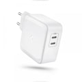 Miniatyrbillede 1 af 4: SPIGEN PE2007EU Powerarc 2-Port netværksoplader 60W - Hvid