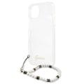 Miniatyrbild 6 av 7: Guess White Pearl Skal iPhone 13 Mini - Transparent