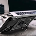 Miniatyrbild 8 av 11: iPhone 14 Plus Skal med Ringhållare Hybrid Armor Camshield - Svart Svart