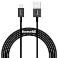 Miniatyrbild 1 av 6: Baseus Superior Fast Charging Lightning - USB Kabel 2m - Svart Svart