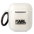 Miniatyrbild 4 av 6: KARL LAGERFELD AirPods 1/2 Skal Karl`s Head - Clear