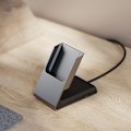 Miniatyrbild 3 av 4: ALOGIC 2-in-1 Trådlös Laddare MagSafe med Bordsdocka - Grå