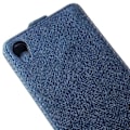 Miniatyrbild 5 av 5: Cross Pattern Flipfodral till Sony Xperia Z3+ - Mörkblå Blå