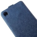 Pikkukuva 5 / 5: Cross Pattern Flip Case Sony Xperia Z3+ -puhelimelle - Tummansininen Blue