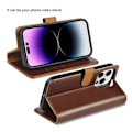 Miniatyrbild 6 av 11: Puloka iPhone 12 Pro Max Plånboksfodral Magsafe 2in1 - Brun