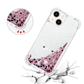 Miniatyrbild 5 av 6: iPhone 14 Plus Skal Liquid Floating Glitter - Rosa Guld