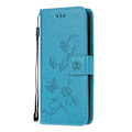 Miniatyrbillede 1 af 4: Butterfly Wallet Cover til Samsung Galaxy A03s - Blå Blue