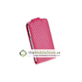 Miniatyrbild 1 av 4: Carbon Fiber mobilväska till Apple iPhone 4S / 4 (Magenta)