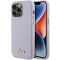 Miniatyrbild 1 av 8: Guess iPhone 15 Pro Max Mobilskal Glitter Glossy Script - Lila