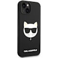 Miniatyrbild 5 av 6: Karl Lagerfeld iPhone 14 Plus Skal MagSafe Silicone Choupette Head Svart