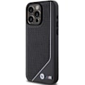 Miniatyrbild 3 av 9: BMW iPhone 15/14/13 Mobilskal Magsafe Perforated Twisted Line Svart