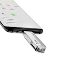 Miniatyrbild 3 av 6: HOCO pendrive Wide UD10 USB + Type C 64GB USB3.0