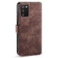 Miniatyrbillede 2 af 5: Dgming Retro Wallet Case til Samsung Galaxy A03s - Kaffe
