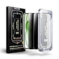 Miniatyrbild 1 av 7: LIVSTIDSGARANTI - BOOM iPhone 16 Privacy Härdat Glas Skärmskydd 2st Svart