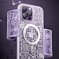 Miniatyrbild 4 av 11: Kingxbar iPhone 14 Pro Skal Magsafe PQY Geek - Guld