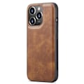 Miniatyrbild 4 av 8: DG.MING iPhone 14 Pro Max Plånboksfodral Split Detachable Flip - Brun