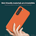 Miniatyrbild 3 av 4: Mofi Galaxy S24 Plus Mobilskal JK Qin Series - Orange