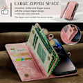 Miniatyrbild 6 av 9: CASEME iPhone 14 Pro Max Plånboksfodral Äkta Läder Detachable - Rosa