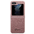 Miniatyrbild 2 av 8: Guess Galaxy Z Flip 5 Mobilskal Glitter Script - Rosa
