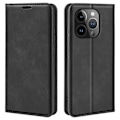 Miniatyrbild 1 av 9: iPhone 15 Pro Max Plånboksfodral Flip PU-Läder - Svart Svart