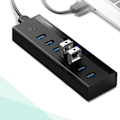 Miniatyrbild 3 av 5: Ugreen 7in1 USB-A Mutifunctional Hub - Svart
