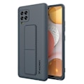 Miniatyrbild 1 av 8: Wozinsky Kickstand Silicone Skal Samsung Galaxy A42 5G - Navy Blå Blå