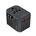 Miniatyrbild 1 av 11: Choetech Reseladdare 30W USB-C USB-A US EU UK Svart