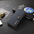 Miniatyrbild 7 av 10: Khazneh Äkta Läder Fodral till iPhone 13 Pro Max - Blå Blå