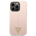 Miniatyrbild 3 av 8: GUESS iPhone 14 Pro Max Skal Silicone Triangle - Rosa