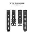 Miniatyrbild 3 av 8: Tech-Protect Smooth Garmin Fenix Band 3/5X/3HR/5X Plus/6X/6X Pro/7X Svart Svart