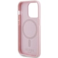 Miniatyrbild 7 av 8: Guess iPhone 14 Pro Mobilskal Magsafe Saffiano - Rosa