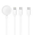 Miniatyrbild 1 av 3: 3in1 USB-C till USB-C, Lightning, Apple Watch kabel-C 1.2m